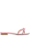 René Caovilla Crystal Embellishment Sandals In ピンク
