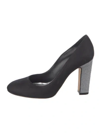 Pre-owned René Caovilla Crystal Embellishments Pumps In Blue