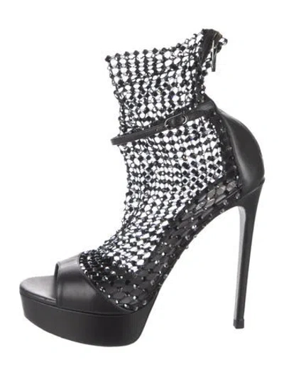 Pre-owned René Caovilla Crystal Embellishments Pumps In Silver