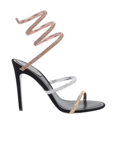René Caovilla Crystal High-heeled Sandals