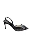 René Caovilla Crystal Slingback 80
