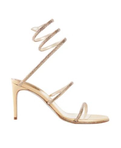 René Caovilla Rene Caovilla Womens Blush Cleo 80 Crystal-embellished Leather Heeled Sandals