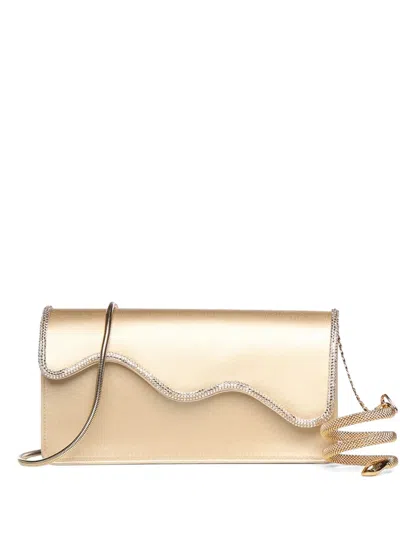 René Caovilla Crystal-embellished Cleo Shoulder Bag In Neutral