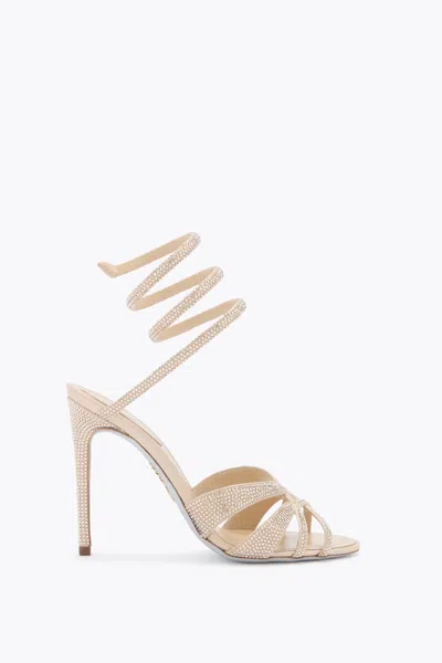 René Caovilla Dania Gold Sandal 105