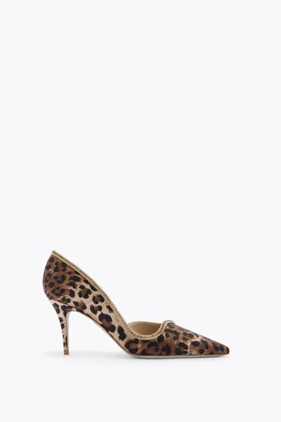 René Caovilla Décolleté Onda Animalier 80 In Multi