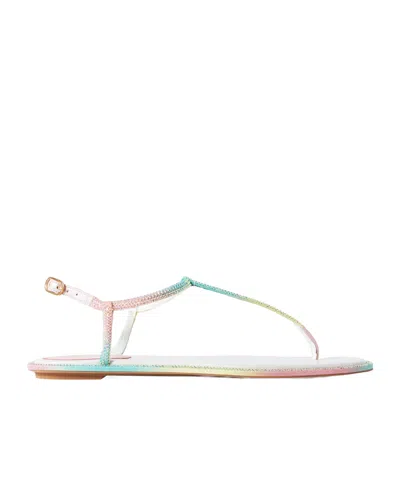 RENÉ CAOVILLA DIANA BURANO FLAT SANDALS