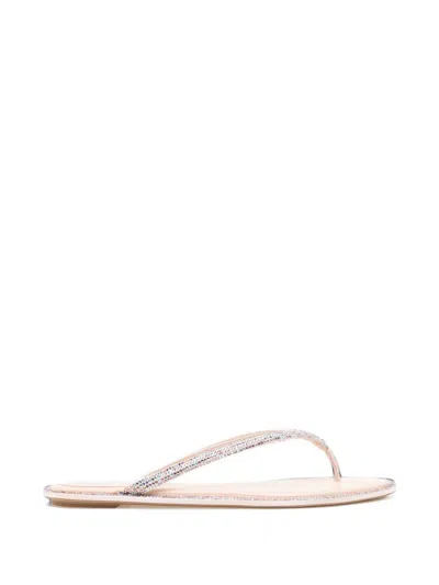 René Caovilla Diana Crystal-embellished Sandals In Pink