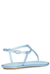 René Caovilla Rene' Caovilla Woman Thong Sandal Sky Blue Size 6 Textile Fibers