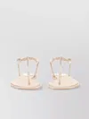 René Caovilla "diana" Embellished Straps Flat Sole Sandals