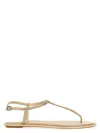 René Caovilla Diana Flip Flops Low Sandals With Crystals 10 Shoes In Grey