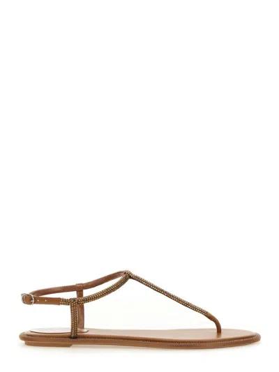 René Caovilla Rene Caovilla Women Sandal "diana" In Beige