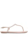 René Caovilla Diana Sandalen In Neutral
