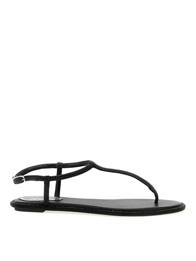 René Caovilla Rene Caovilla Elegant Flats For The Modern Woman In Black