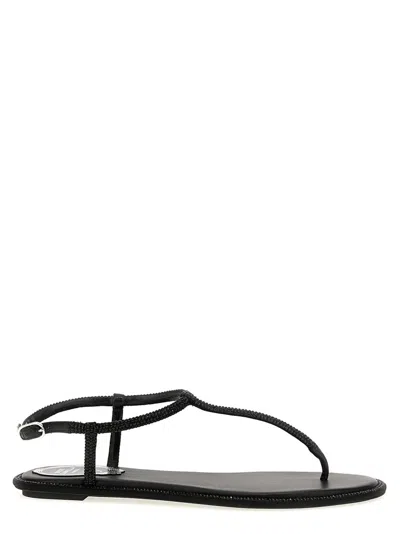 René Caovilla 'diana' Sandals In Black