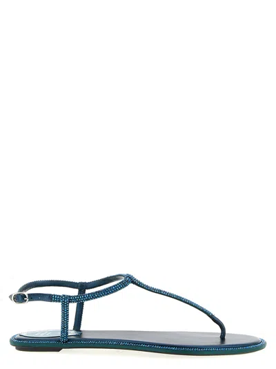 René Caovilla 'diana' Sandals In Blue
