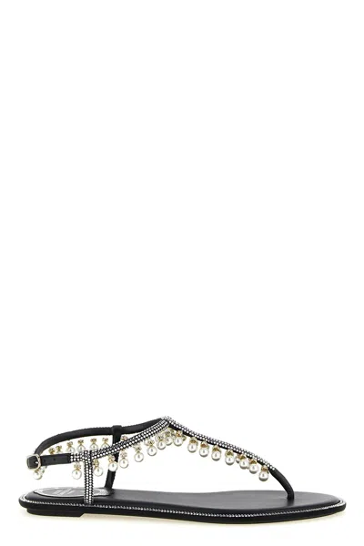 René Caovilla Diana Embellished Sandals In Multi