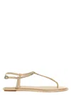 René Caovilla Diana Flip Flops Low Sandals With Crystals 10 Shoes In Grey