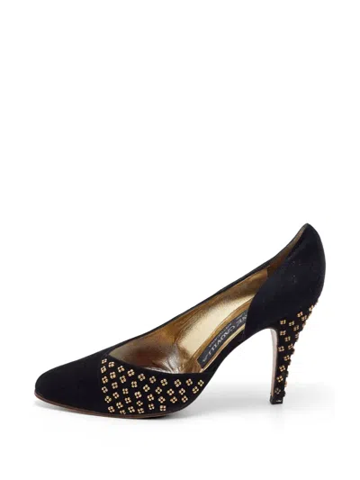 Pre-owned René Caovilla D'orsay Pumps In Black