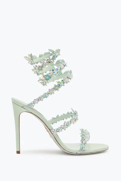 René Caovilla Eden Green Mint Sandal 105