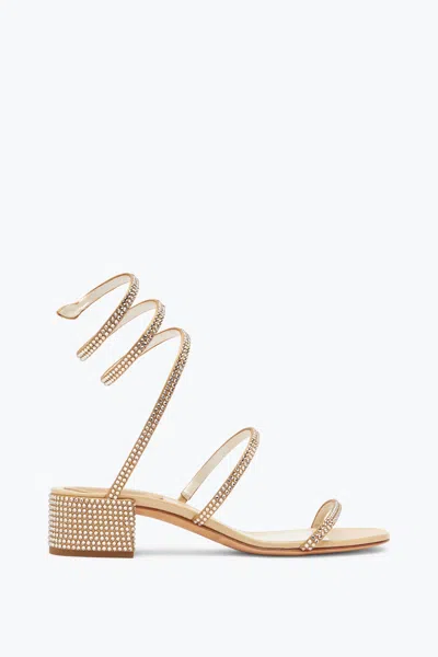 René Caovilla Elegant Beige Sandals Cleo