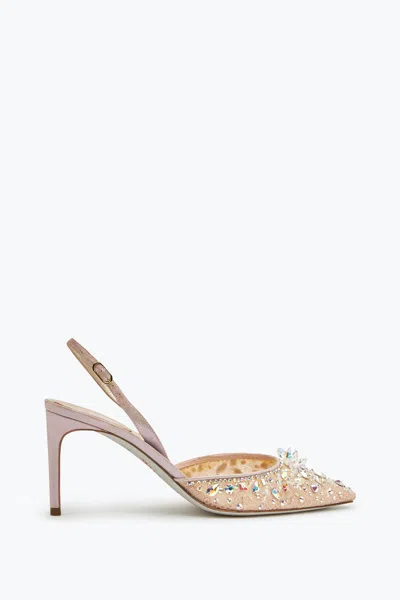 René Caovilla Elegant Pink Slingbacks Cinderella