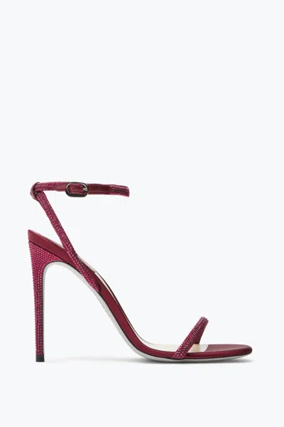 René Caovilla Ellabrita Crystal Burgundy Sandal 105