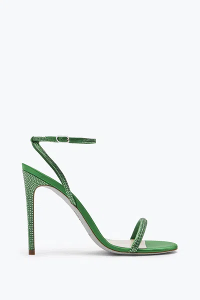 René Caovilla Ellabrita Crystal Green Sandal 105