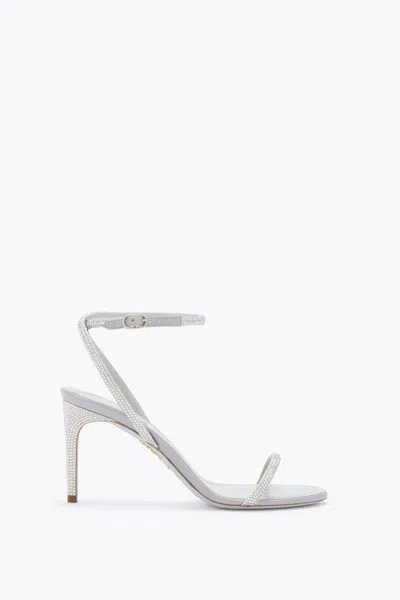 René Caovilla Ellabrita Silver Sandal 80