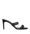 René Caovilla Embellished Chandelier Heeled Mules 80 In Black
