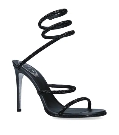 René Caovilla Embellished Cleo Sandals 105 In Black