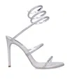 René Caovilla Womens Rene Caovilla Cleo Crystal-embellished Leather Heeled Sandals In Silver