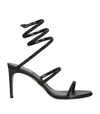 RENÉ CAOVILLA EMBELLISHED CLEO SANDALS 80