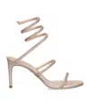 René Caovilla Rene Caovilla Womens Blush Cleo 80 Crystal-embellished Leather Heeled Sandals In Nude