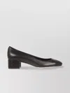 René Caovilla Embellished Closed Toe Block Heel Pumps