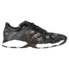 René Caovilla Embellished Lace Up Sneakers In Black Leather In Black