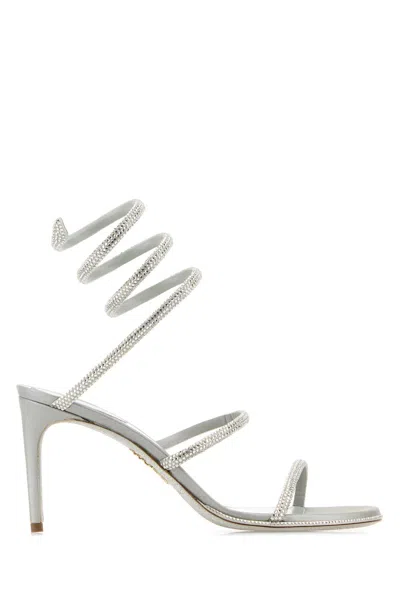 René Caovilla Rene Caovilla Embellished Satin Cleo Sandals