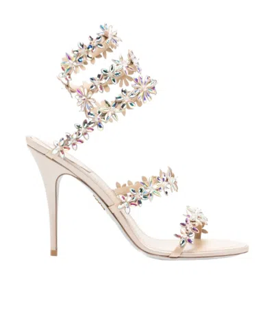 René Caovilla Eva Heeled Sandals In Brown
