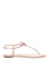 René Caovilla Rene Caovilla Fairy Pink Flat Sandal 10 In Multicolor