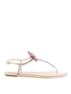 René Caovilla Rene Caovilla Fairy Pink Flat Sandal 10 In Neutral