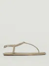 René Caovilla Flat Sandals Rene Caovilla Woman Color Beige