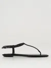 René Caovilla Rene Caovilla Flat Jewel Sandals In Black