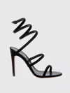 René Caovilla Flat Sandals Rene Caovilla Woman Color Black In Multi