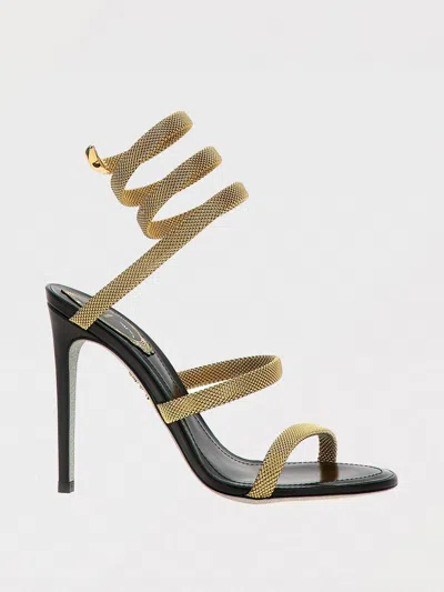 René Caovilla Flat Sandals Rene Caovilla Woman Color Gold