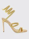 René Caovilla Cleo 105 Trigold Sandals With Serpent-finish In Gold