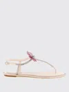 René Caovilla Rene Caovilla Fairy Pink Flat Sandal 10 In Pink