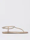 René Caovilla Flat Sandals Rene Caovilla Woman Color Gold In Gold