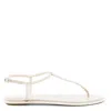 René Caovilla Flat Shoes Light And Natural In White