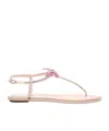 René Caovilla Rene Caovilla Fairy Pink Flat Sandal 10 In Nude