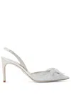 René Caovilla Floriane 80mm Lace Pumps In White