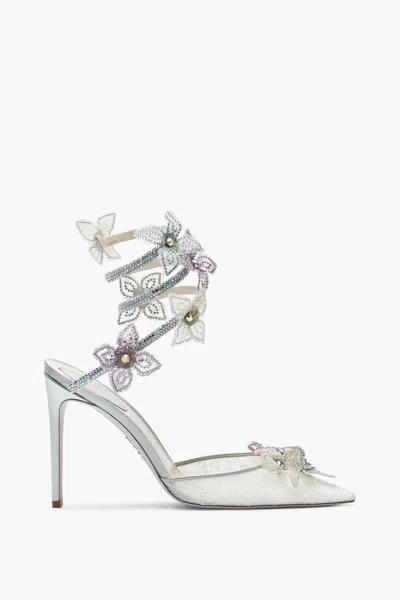 René Caovilla Floriane Powder Blue Pump 105